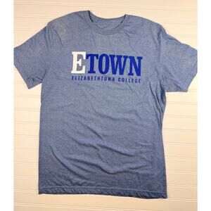 Elizabethtown College ETOWN T Shirt Blue Graphic Adult Unisex Tee
